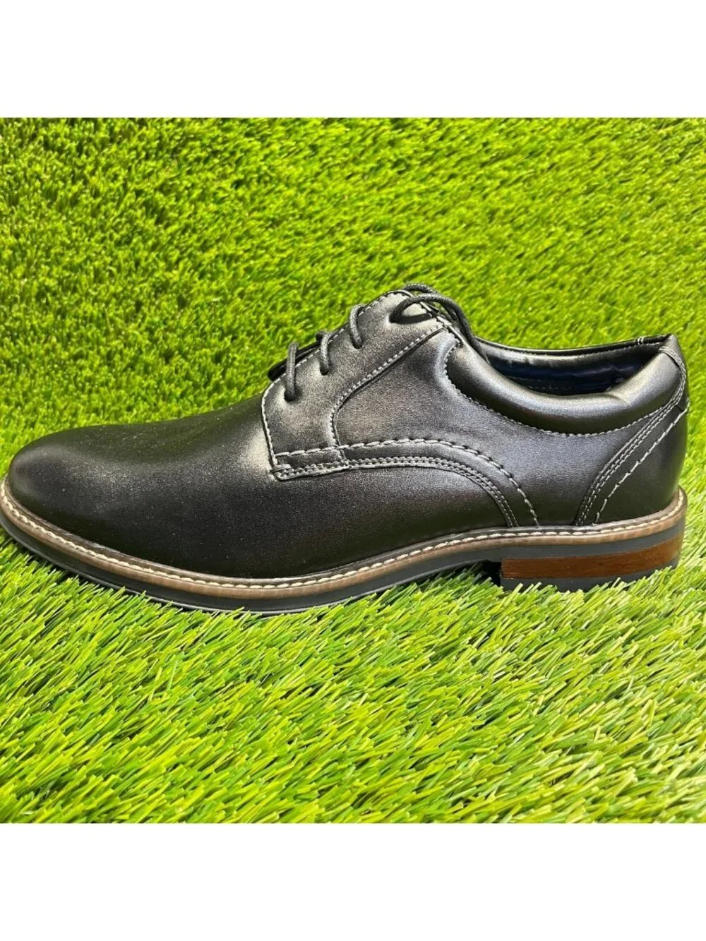 Nunn Bush Westfield Mens Size 8 Black Casual Classic Leather Oxford Dress Shoes